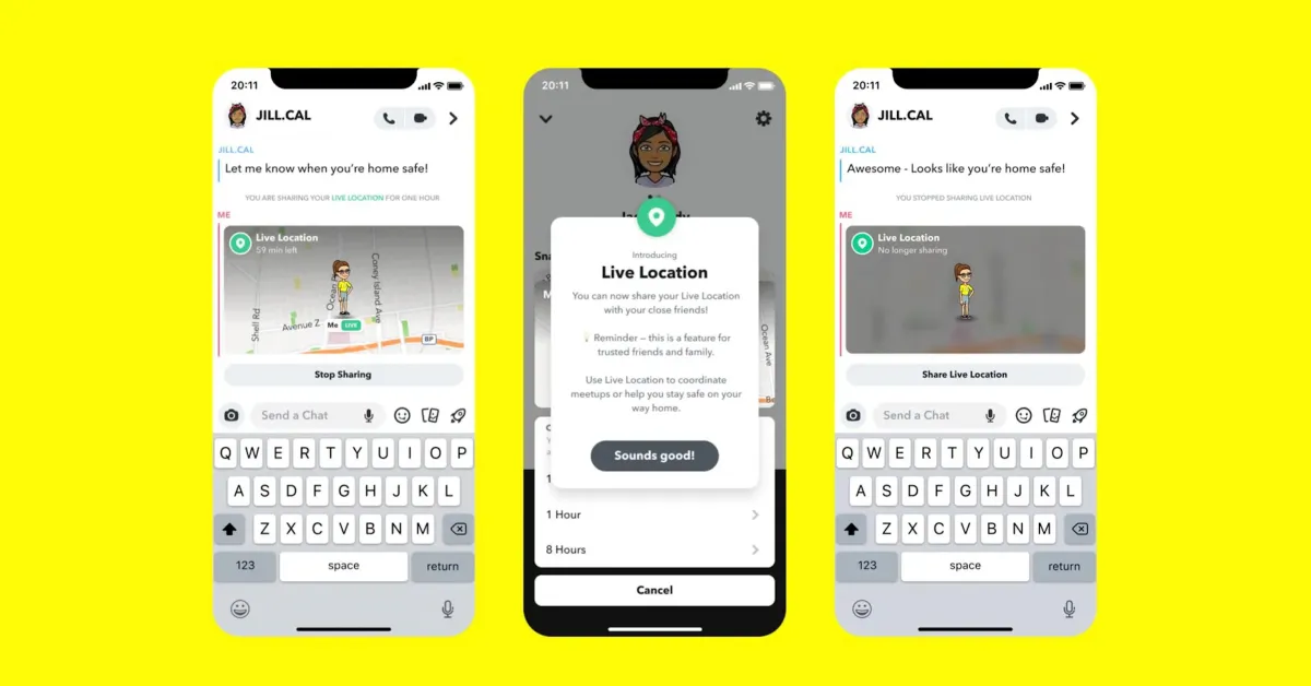 Snapchat-Live-Location-sharing Snapchat's Live Location Feature